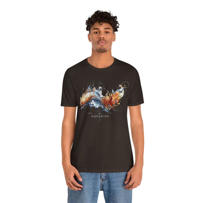 Aquarius Dolphin Dark | Zodiac Line