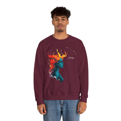 Aries I Heavy Blend™ Crewneck Sweatshirt | Zodiac Line