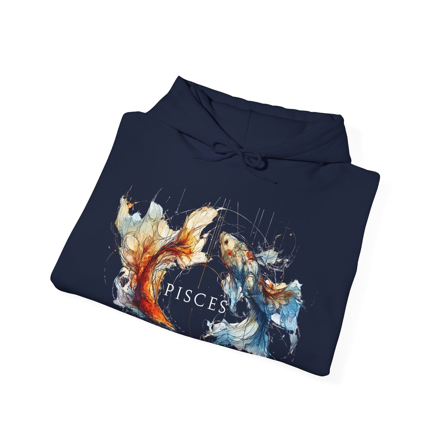 Pisces Koi Fish Heavy Blend™ Hoodie  | Zodiac Line