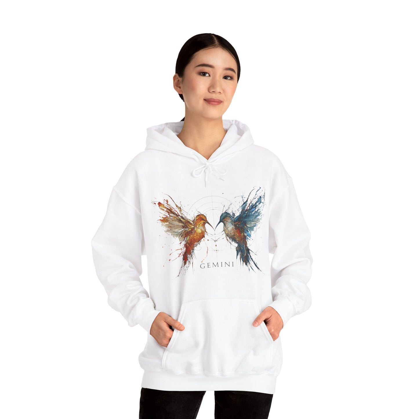 Gemini Hummingbird Heavy Blend™ Hoodie  | Zodiac Line