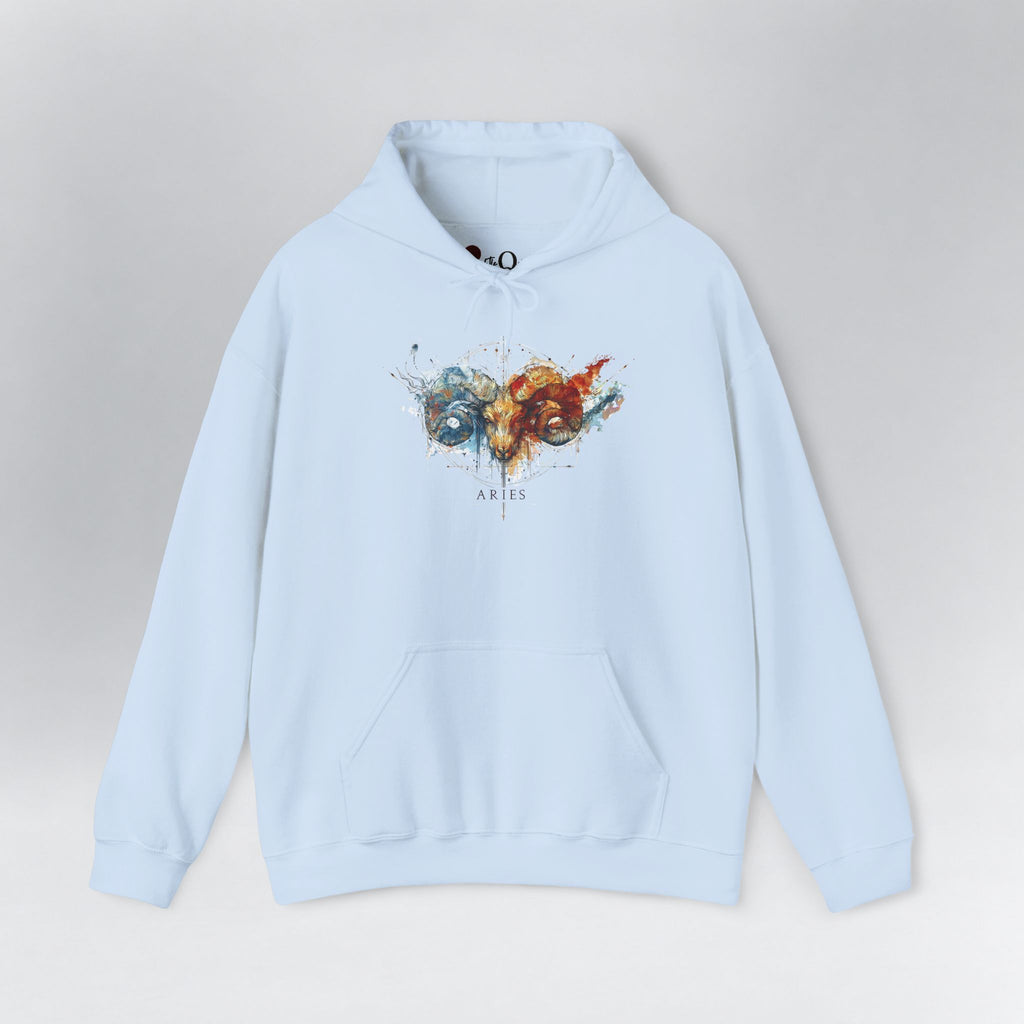 Aries Ram Zodiac Hoodie Light Blue Hoodie