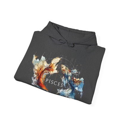 Pisces Koi Fish Heavy Blend™ Hoodie  | Zodiac Line