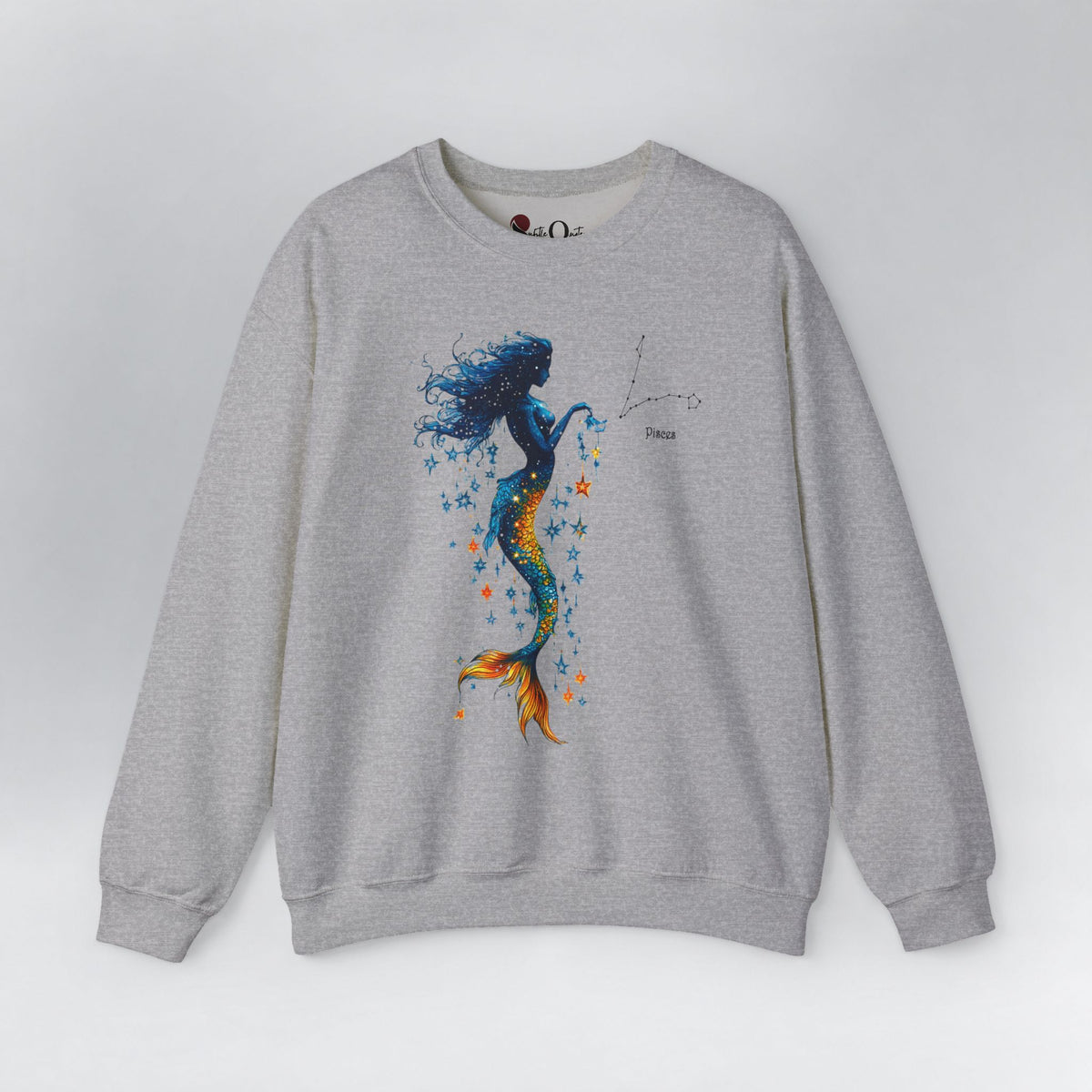 Pisces Zodiac Sweatshirt Sport Grey Sweatshirt