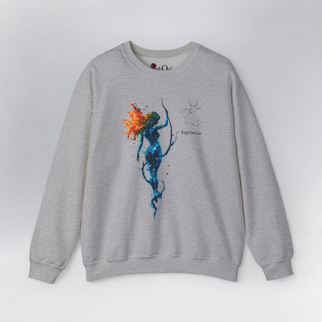 Sagittarius Zodiac Sweatshirt Sport Grey Sweatshirt