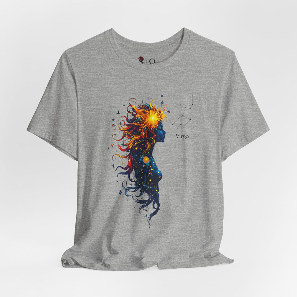 Virgo Goddess Astraea Zodiac T-Shirt Athletic Heather T-Shirt