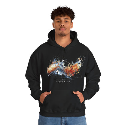 Aquarius Dolphin Heavy Blend™ Hoodie  | Zodiac Line
