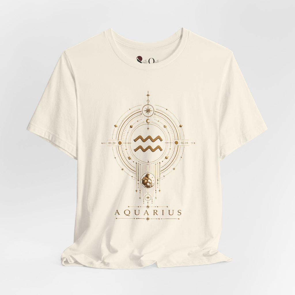 Aquarius Medallion Zodiac T-shirt