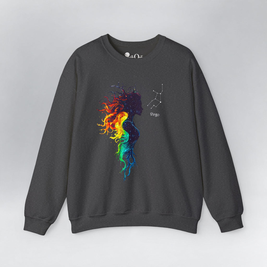 Virgo Zodiac Sweatshirt Dark Heather Sweatshirt