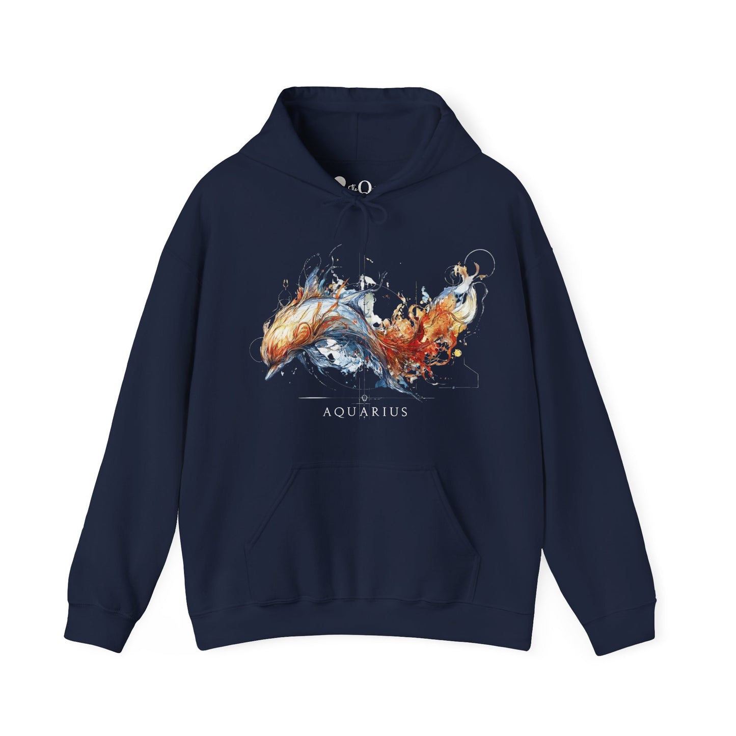 Aquarius Dolphin Heavy Blend™ Hoodie  | Zodiac Line