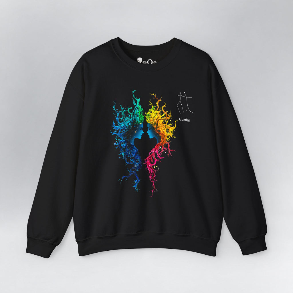 Gemini Zodiac Sweatshirt Black Sweatshirt