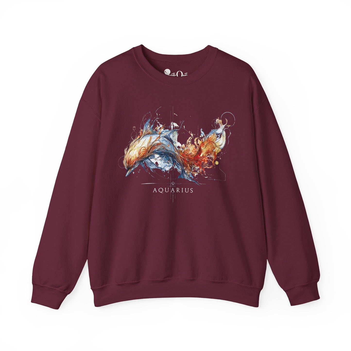 Aquarius Dolphin Heavy Blend™ Crewneck Sweatshirt | Zodiac Line