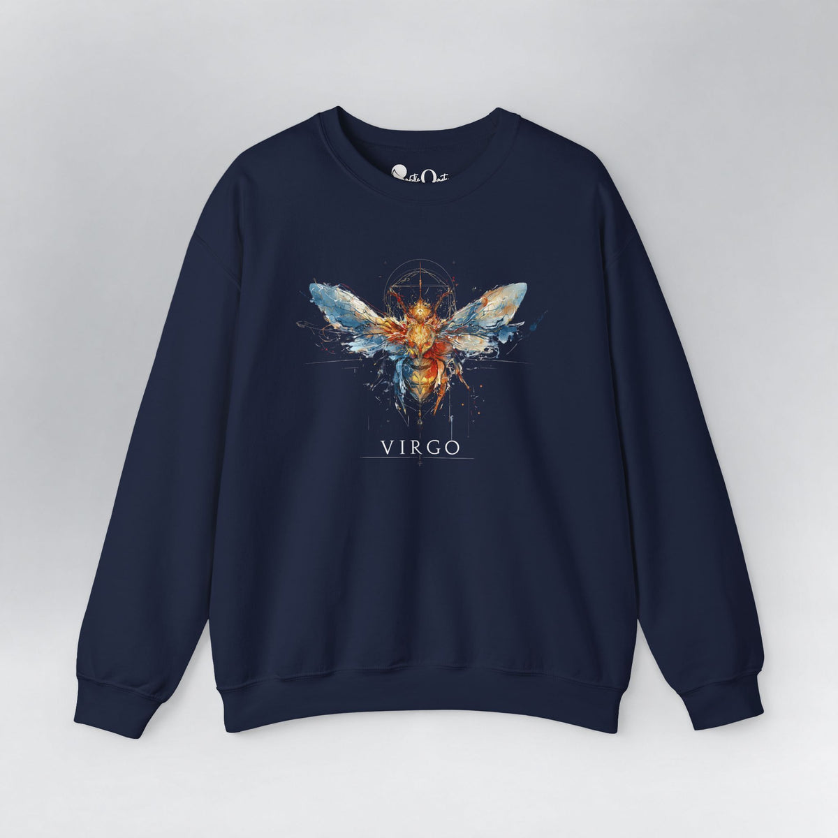Virgo Honeybee Zodiac Sweatshirt Navy Sweatshirt