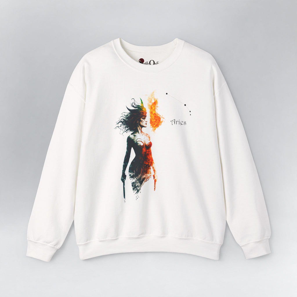 Aries Zodiac Sweatshirt White Sweatshirt