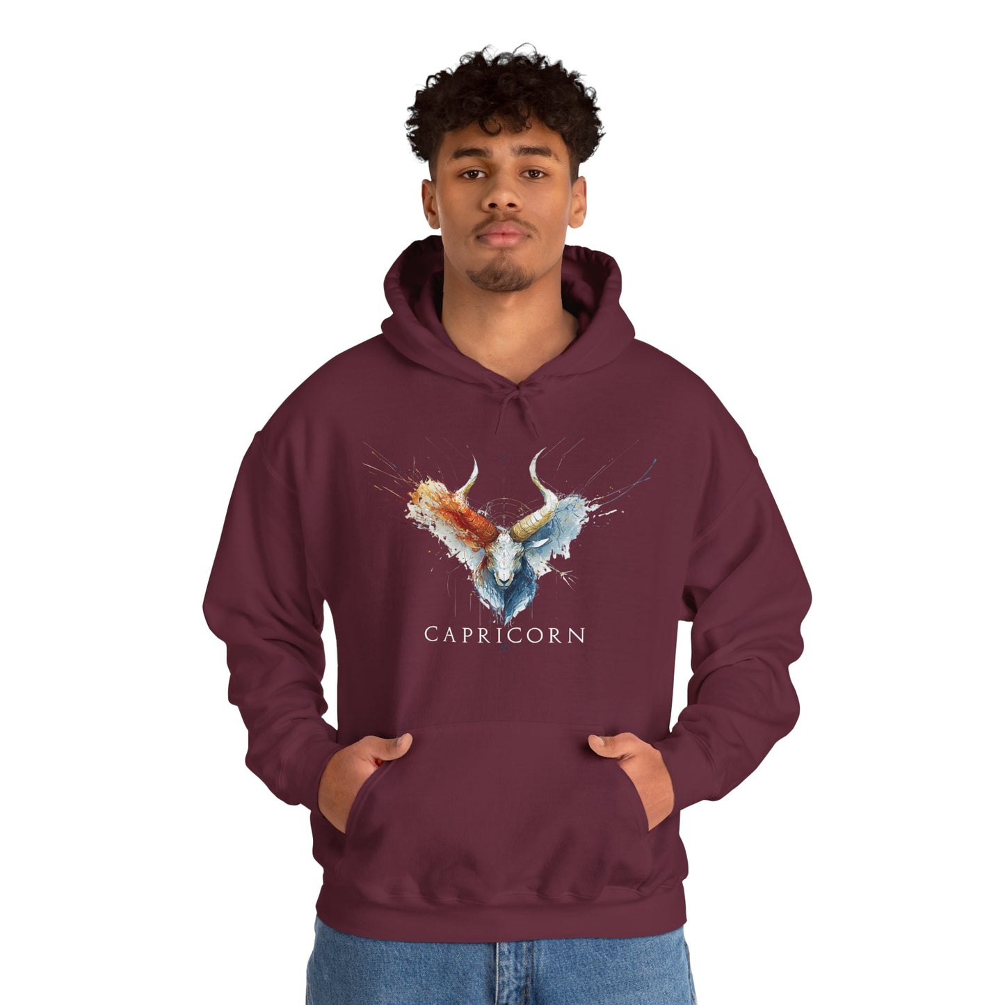 Capricorn Ibex Heavy Blend™ Hoodie  | Zodiac Line