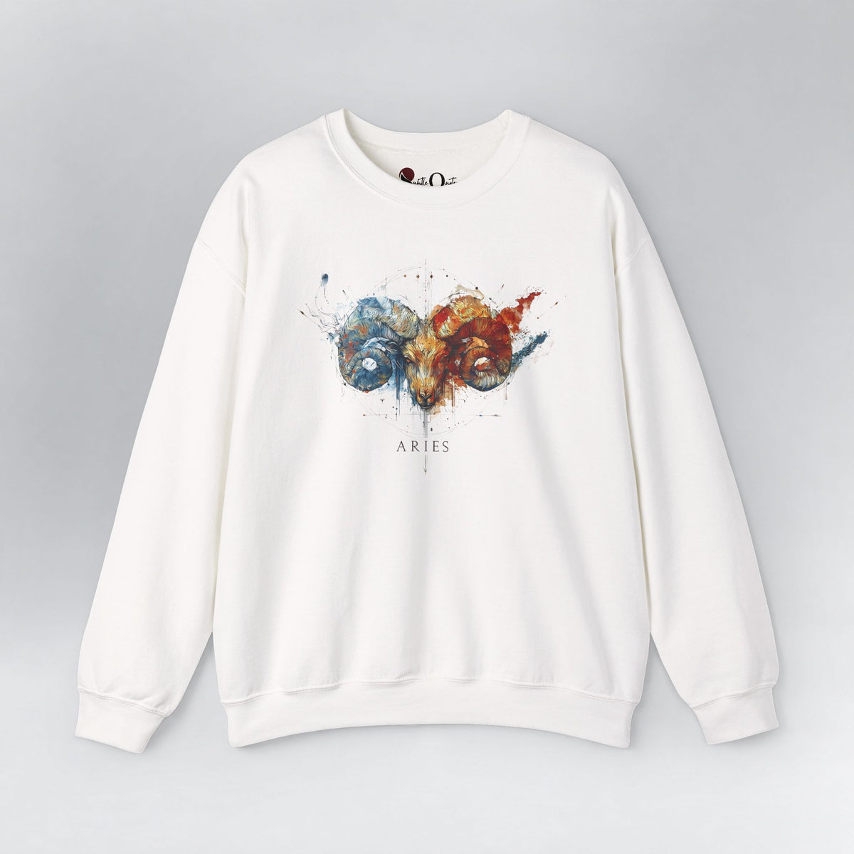 Aries Ram Zodiac Sweatshirt White Sweatshirt