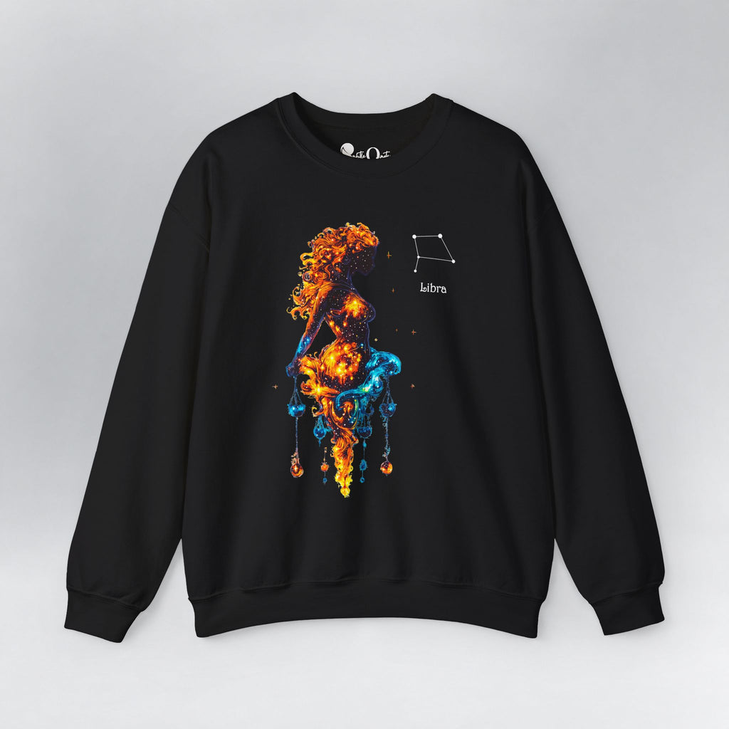 Libra Zodiac Sweatshirt Black Sweatshirt