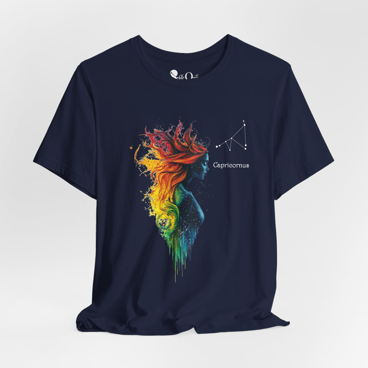 Capricorn Goddess Hestia Zodiac T-Shirt Navy T-Shirt