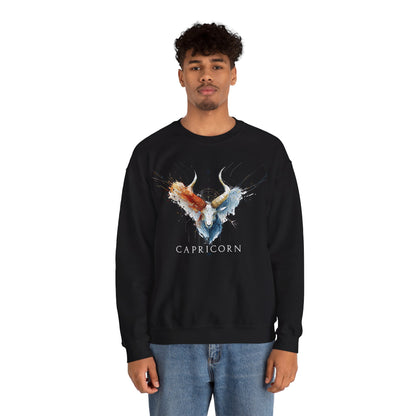 Capricorn Ibex Heavy Blend™ Crewneck Sweatshirt | Zodiac Line
