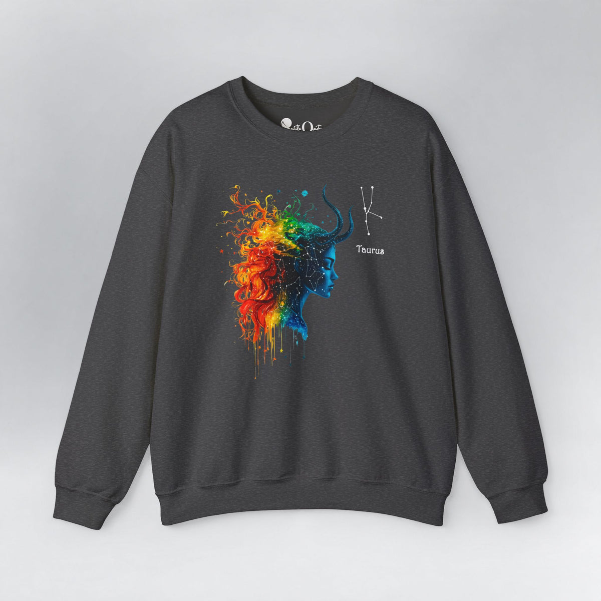 Taurus Zodiac Sweatshirt Dark Heather Sweatshirt