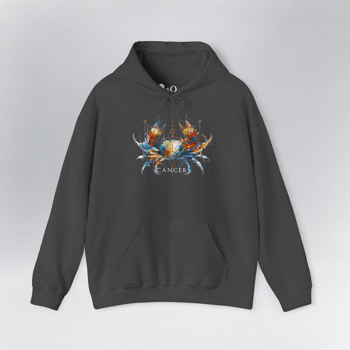 Cancer Crab Zodiac Hoodie Dark Heather Hoodie