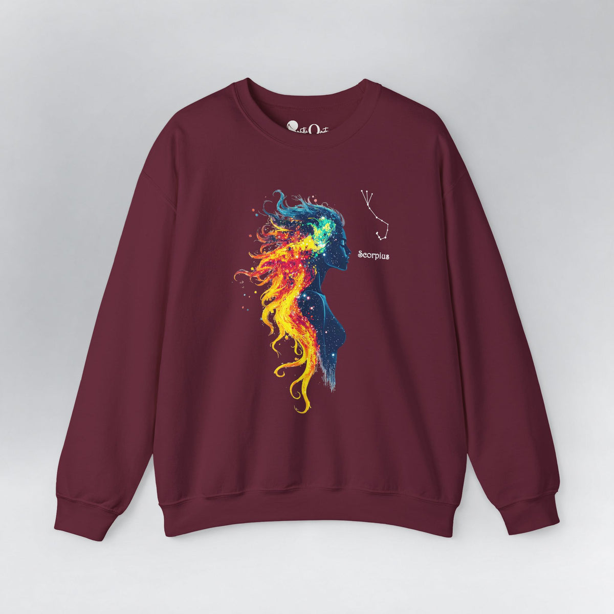 Scorpio Zodiac Sweatshirt Maroon Sweatshirt