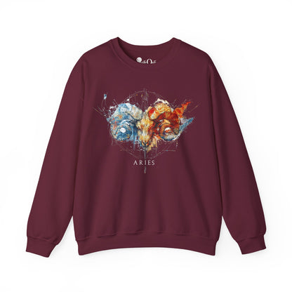 Aries Ram Heavy Blend™ Crewneck Sweatshirt | Zodiac Line