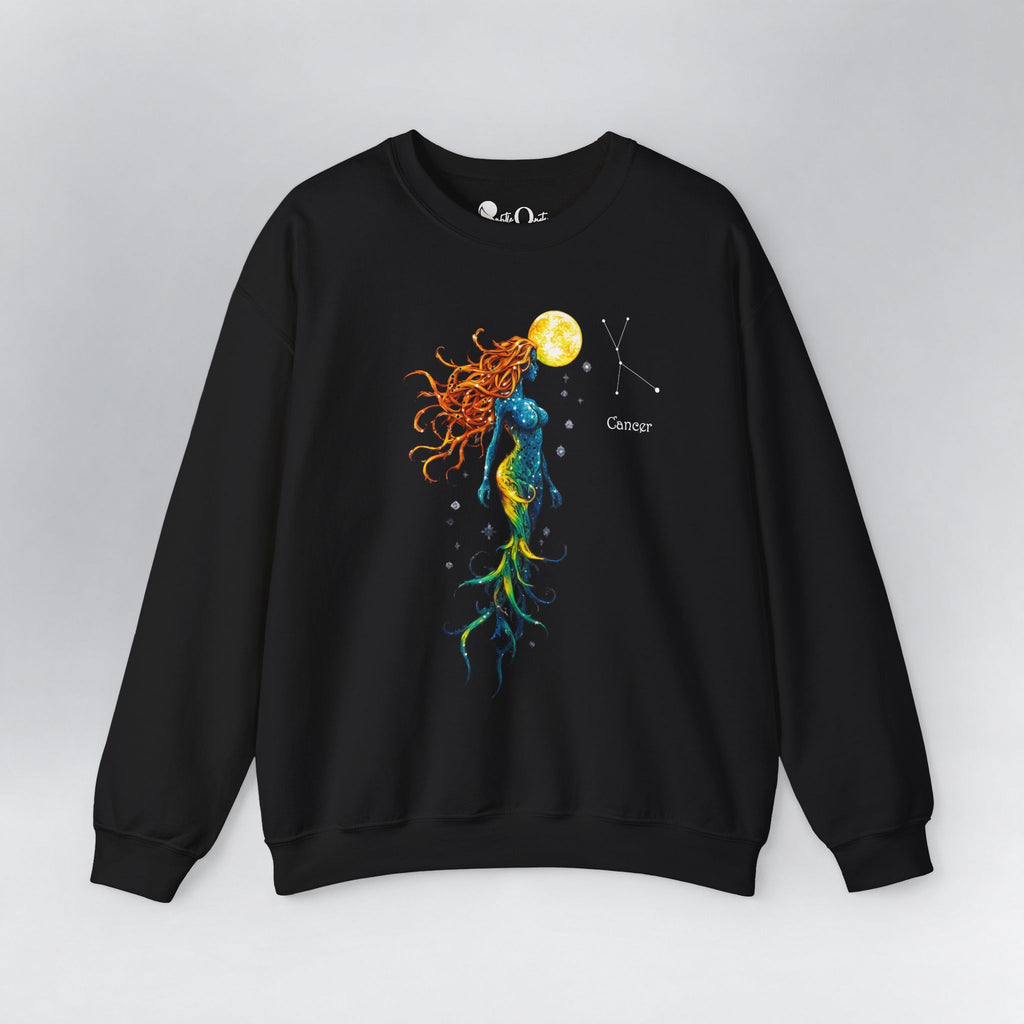 Cancer Zodiac Sweatshirt Black Sweatshirt