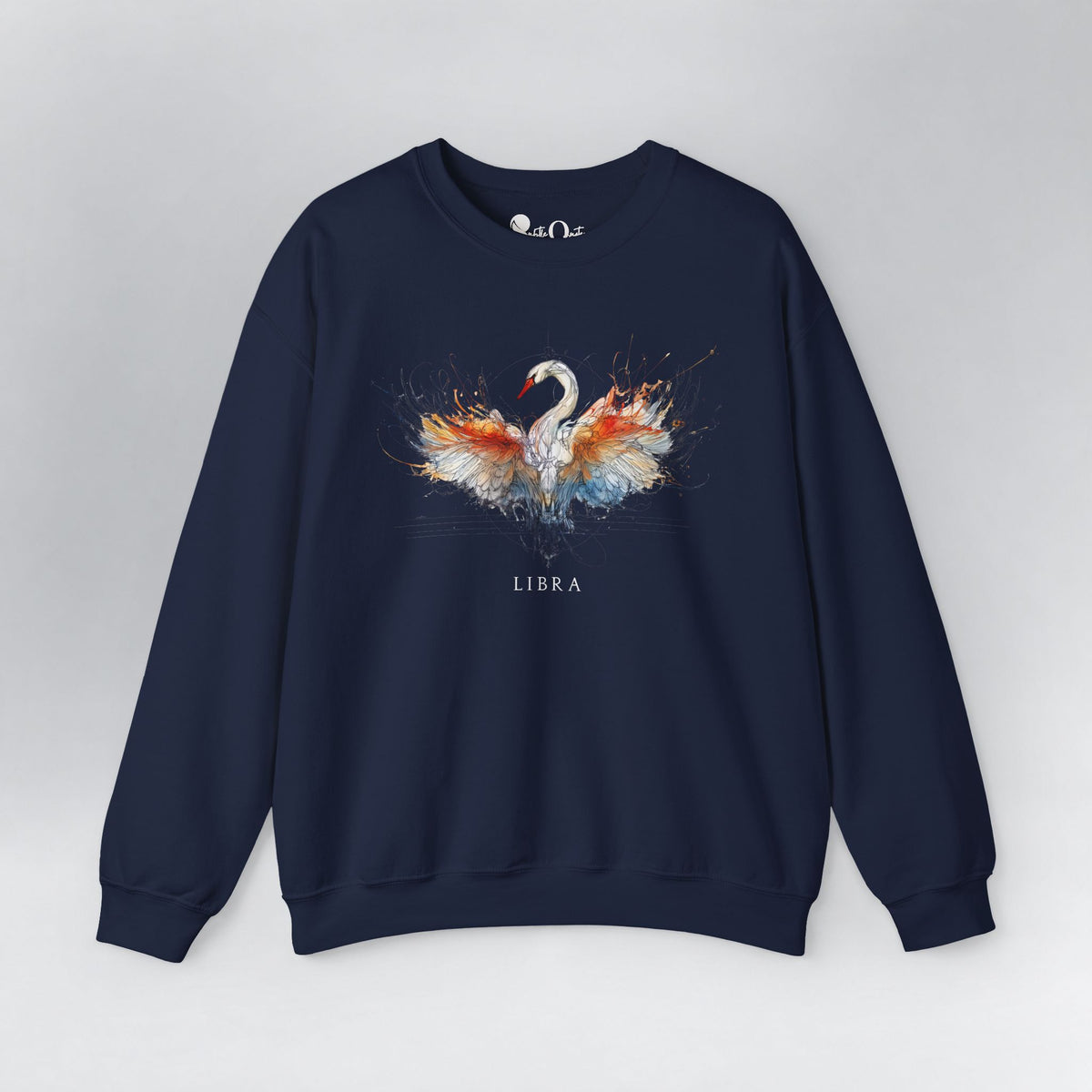 Libra Swan Zodiac Sweatshirt Navy Sweatshirt