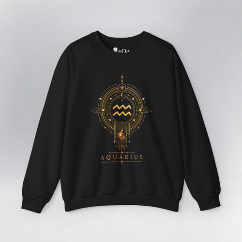 Aquarius Medallion Zodiac Sweatshirt
