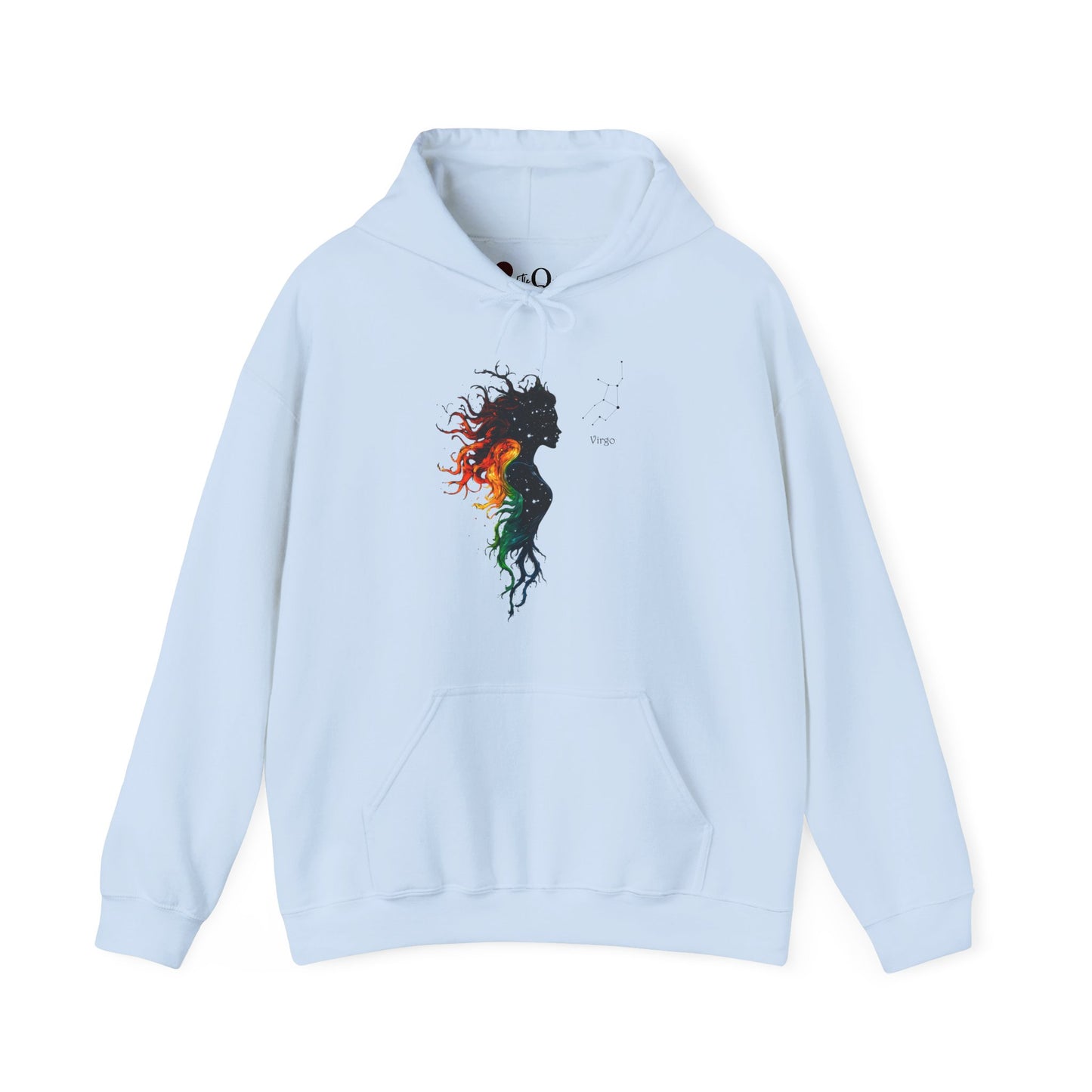 Virgo Heavy Blend™ Hoodie | Zodiac Line Light Blue Hoodie