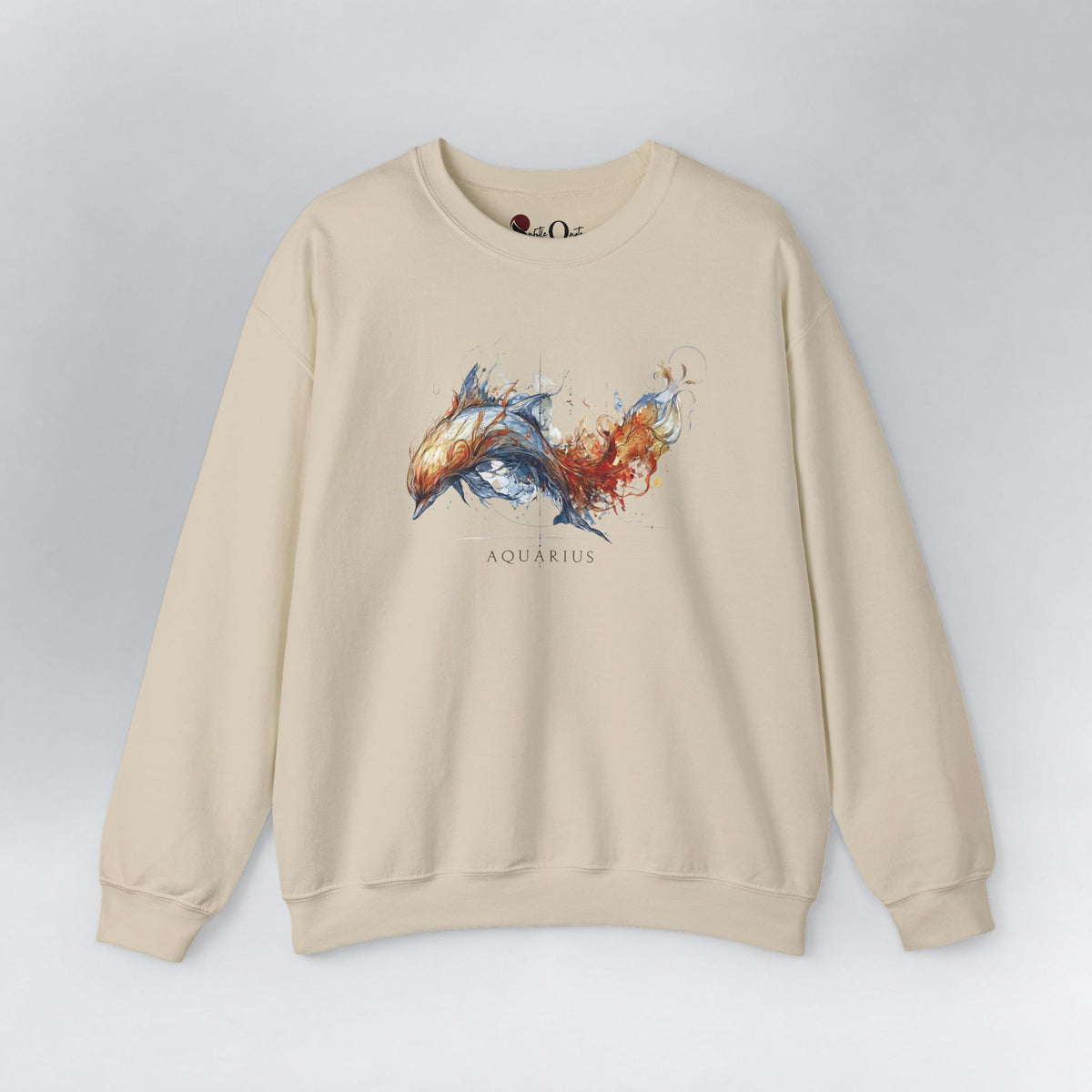 Aquarius Dolphin Sweatshirt Sand Sweatshirt