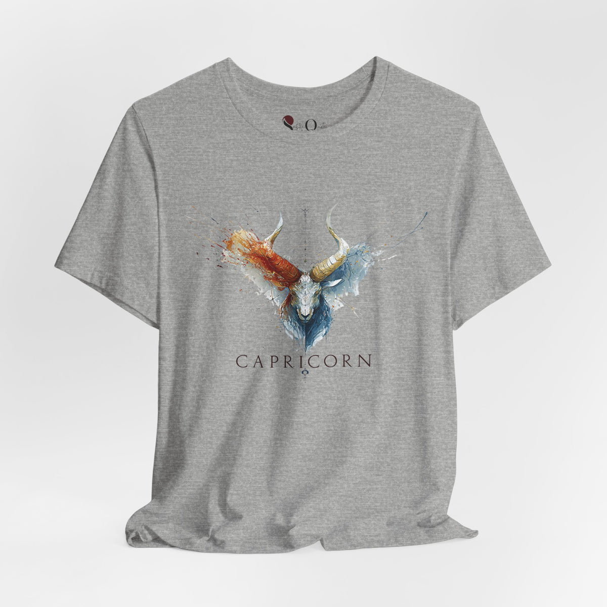 Capricorn Ibex Zodiac T-Shirt Athletic Heather T-Shirt