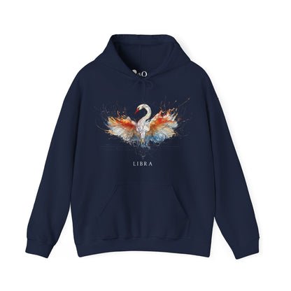 Libra Swan Heavy Blend™ Hoodie  | Zodiac Line