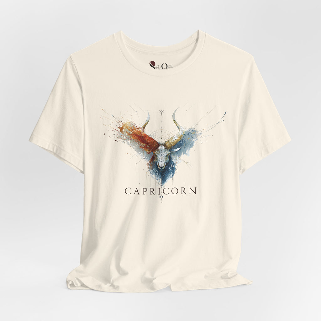 Capricorn Ibex Zodiac T-Shirt Natural T-Shirt