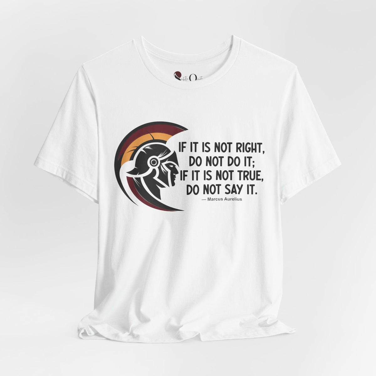 Stoic Standard | Marcus Aurelius White T-Shirt