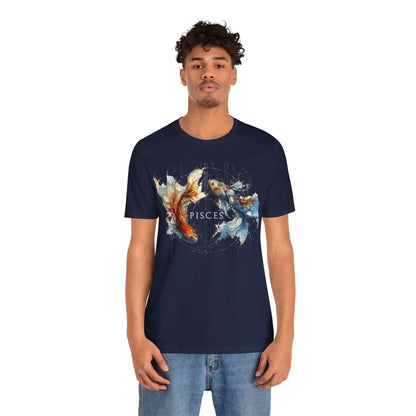Pisces Koi Fish Dark | Zodiac Line