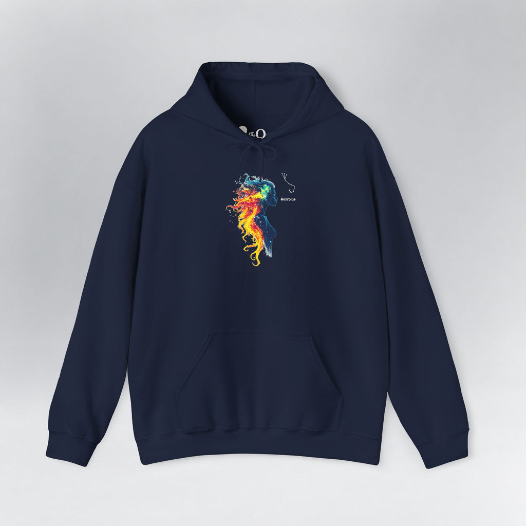 Scorpio Zodiac Hoodie Navy Hoodie