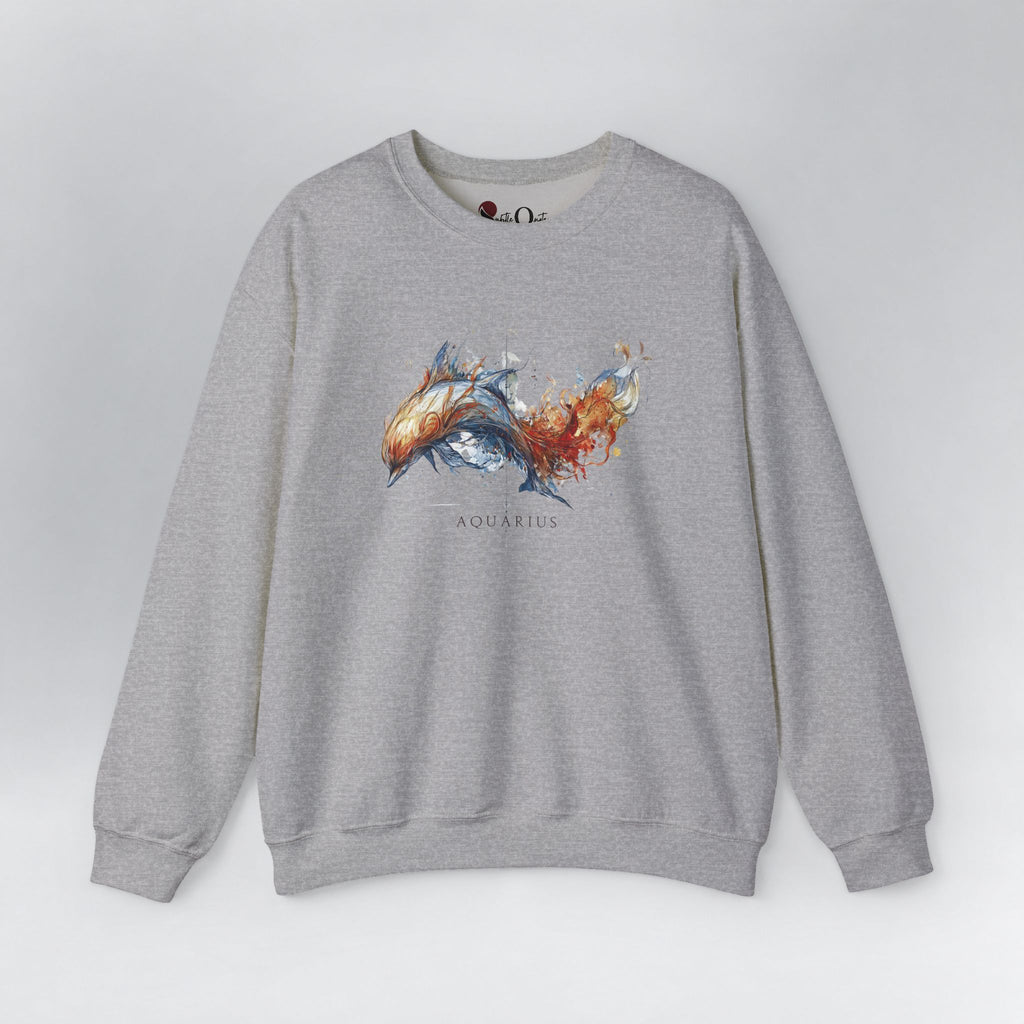 Aquarius Dolphin Sweatshirt Sport Grey Sweatshirt