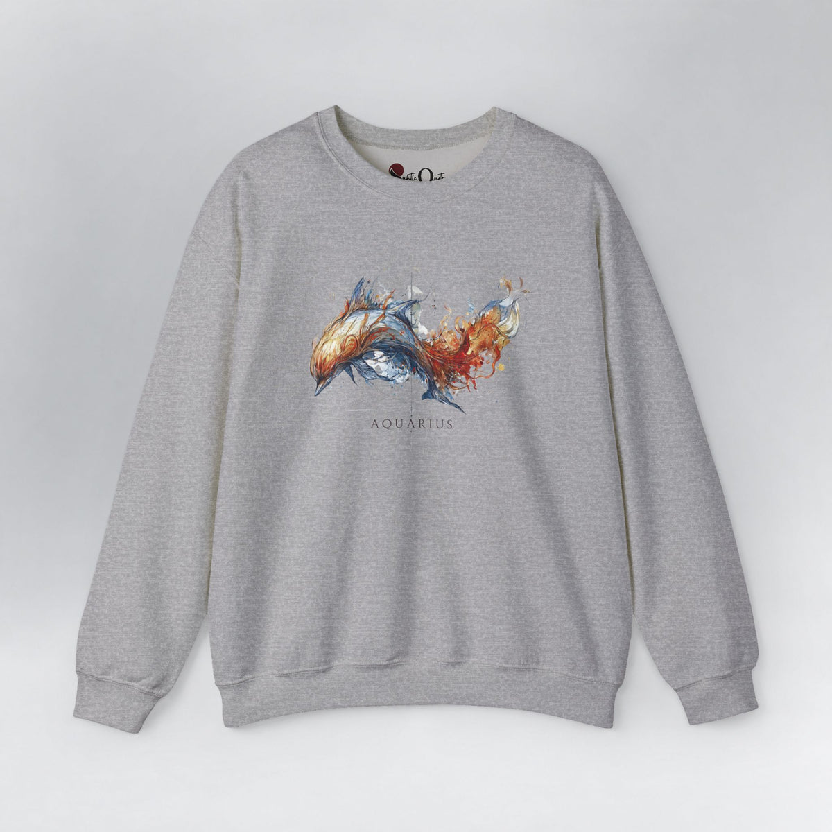Aquarius Dolphin Sweatshirt Sport Grey Sweatshirt