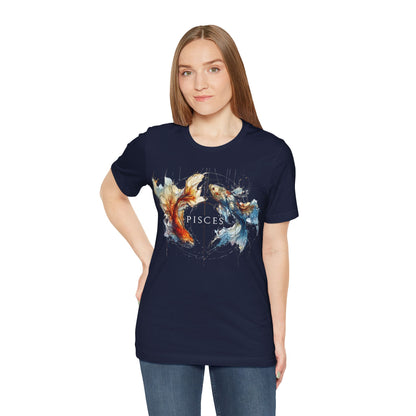 Pisces Koi Fish Dark | Zodiac Line