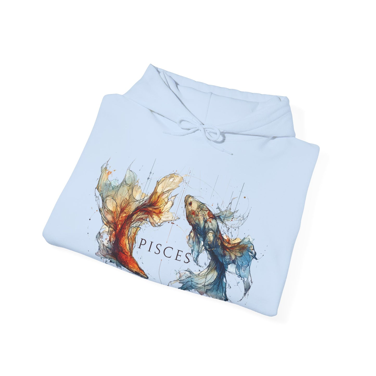 Pisces Koi Fish Heavy Blend™ Hoodie  | Zodiac Line