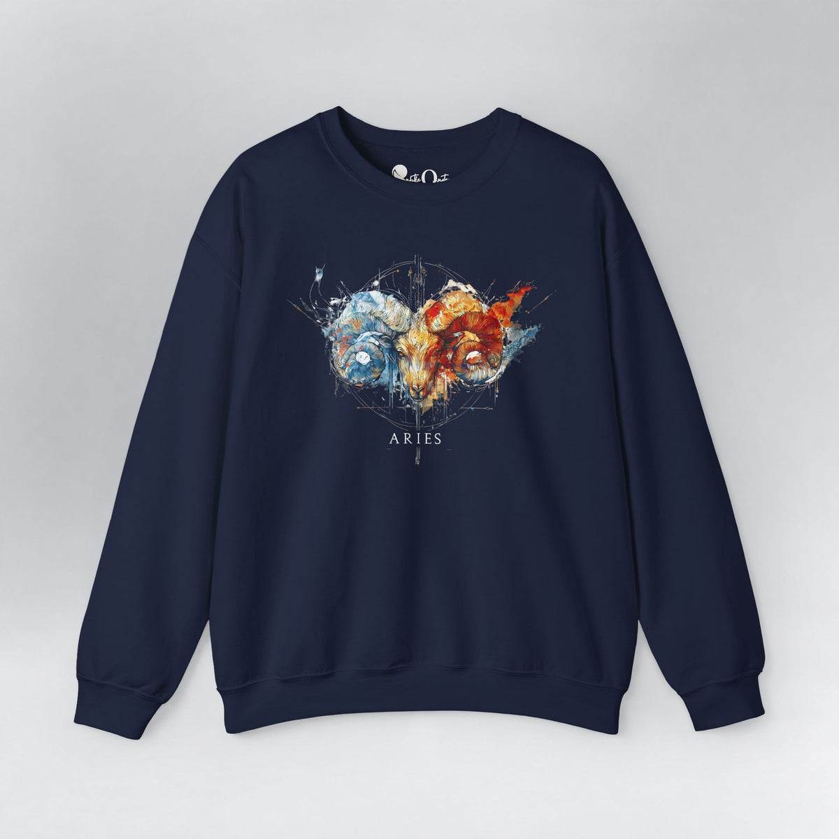 Aries Ram Zodiac Sweatshirt Navy Sweatshirt