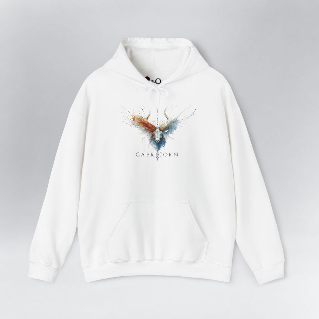 Capricorn Ibex Zodiac Hoodie White Hoodie