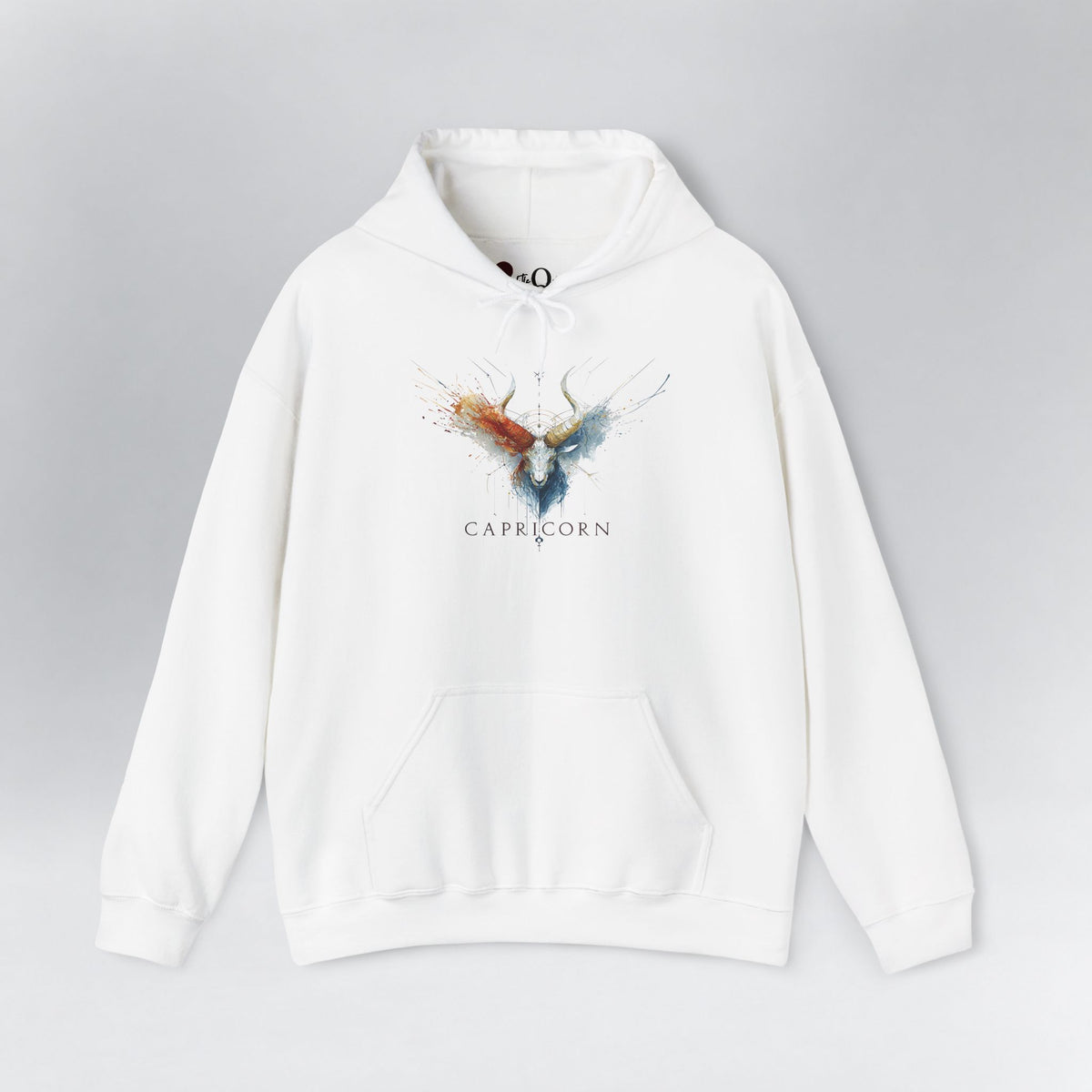Capricorn Ibex Zodiac Hoodie White Hoodie
