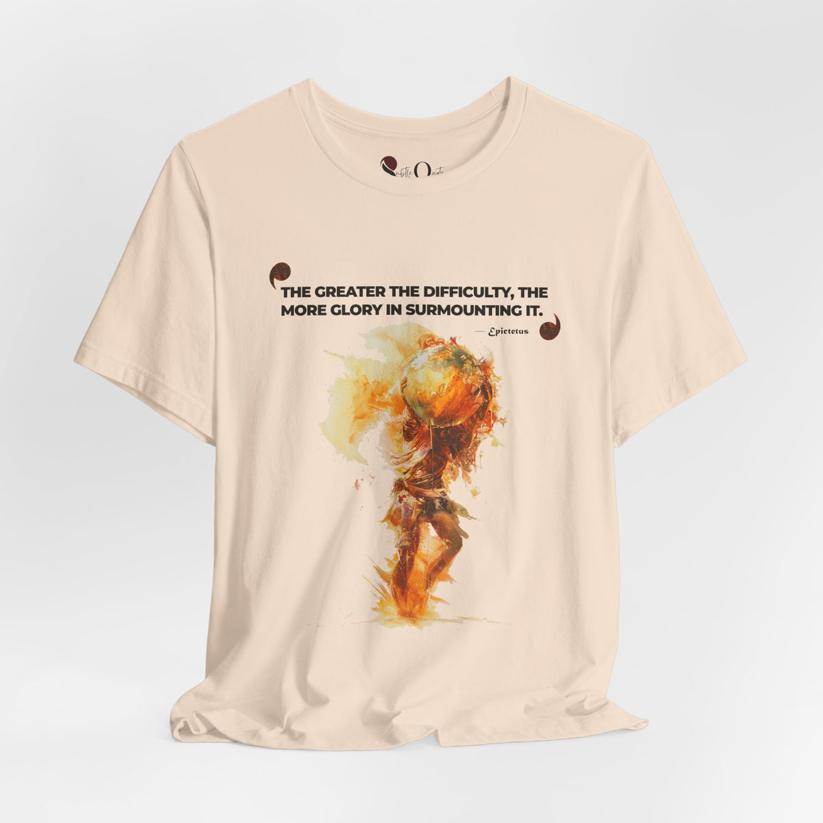 Atlas of Glory | Epictetus Soft Cream T-Shirt