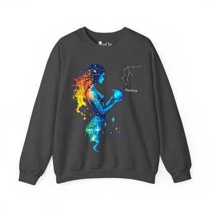 Aquarius Heavy Blend™ Crewneck Sweatshirt | Zodiac Line