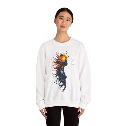 Virgo Goddess Astraea Heavy Blend™ Crewneck Sweatshirt | Zodiac Line
