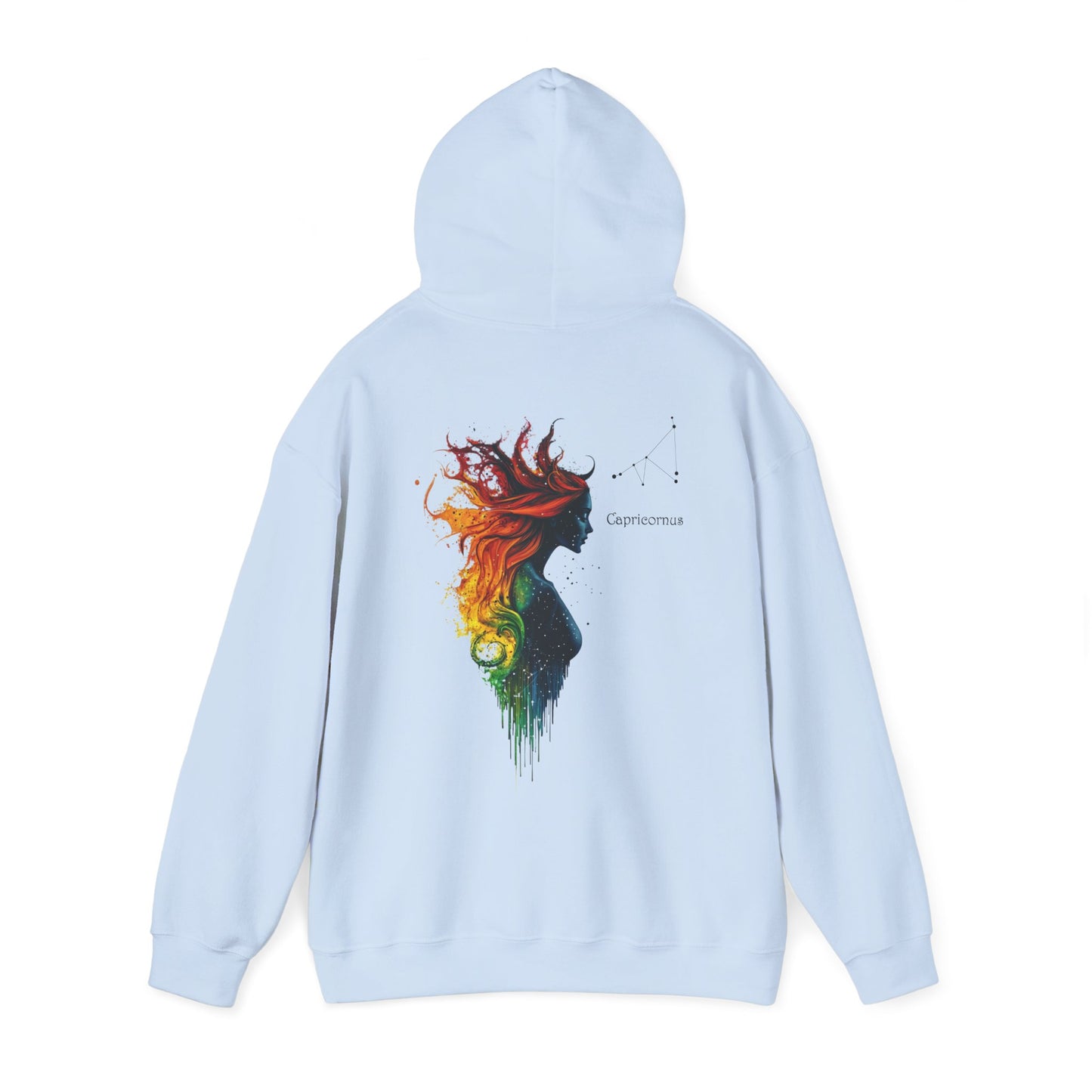 Capricorn Goddess Hestia Zodiac Hoodie Light Blue Hoodie