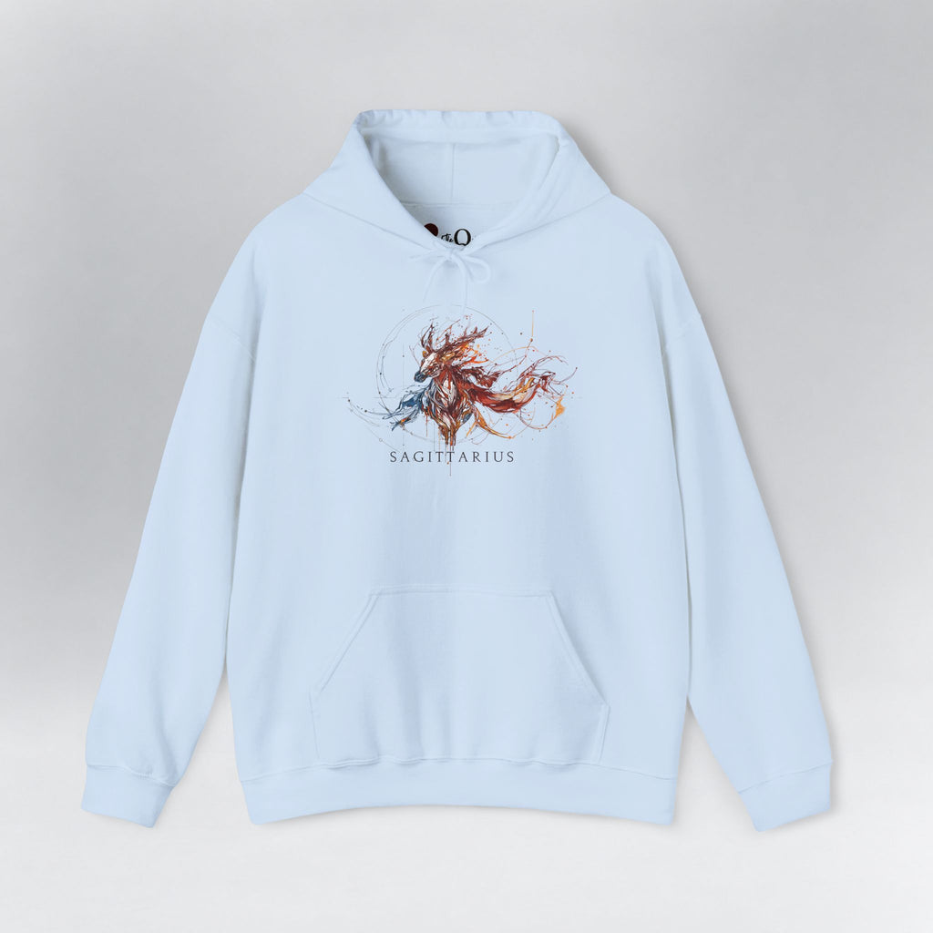 Sagittarius Horse Zodiac Hoodie Light Blue Hoodie