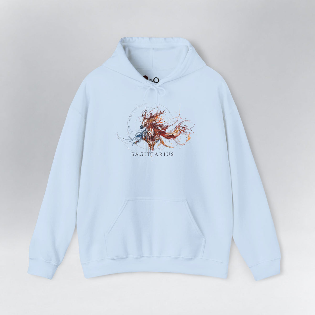 Sagittarius Horse Zodiac Hoodie Light Blue Hoodie